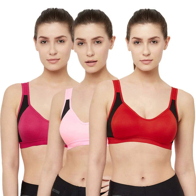 T.T. Women Cut N Sew Solid Sports Blouse Pack Of 3 Red::L.Pink::Fuschia Satin Bow Blouse T.T. Women Cut N Sew Solid Sports Blouse Pack Of 3 Red::L.Pink::Fuschia Satin Bow Blouse