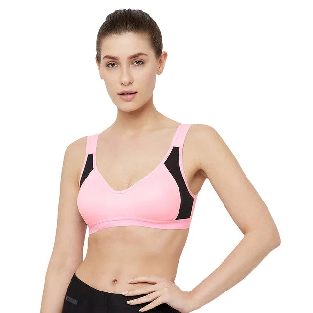 T.T. Women Light Pink Cut N Sew Solid Sports Blouse Ruched Sleeve Blouse