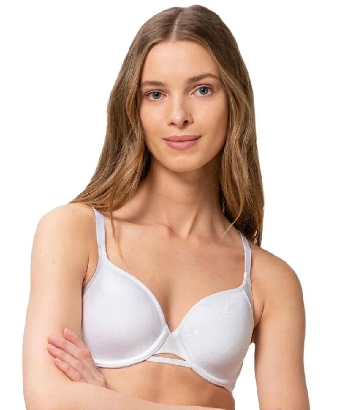 Triumph Airy Sensation Spacer T-Shirt Bra - White Cotton Fabric Linen Fabric Terry Fabric Triumph Airy Sensation Spacer T-Shirt Bra - White Cotton Fabric Linen Fabric Terry Fabric