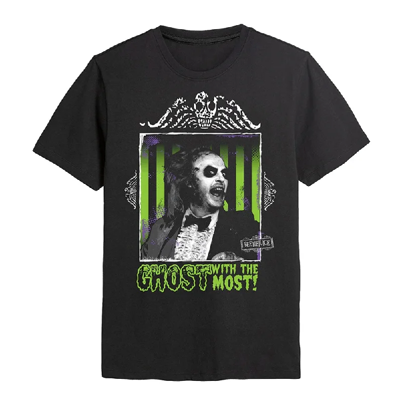 Beetlejuice Unisex T-shirt: Ghost With The Most Real Fur Shearling Chenille