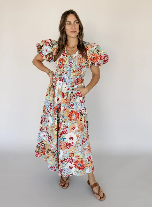 Arizona Smocked Maxi Dress - Final Sale Elegant Tiered Maxi Dress