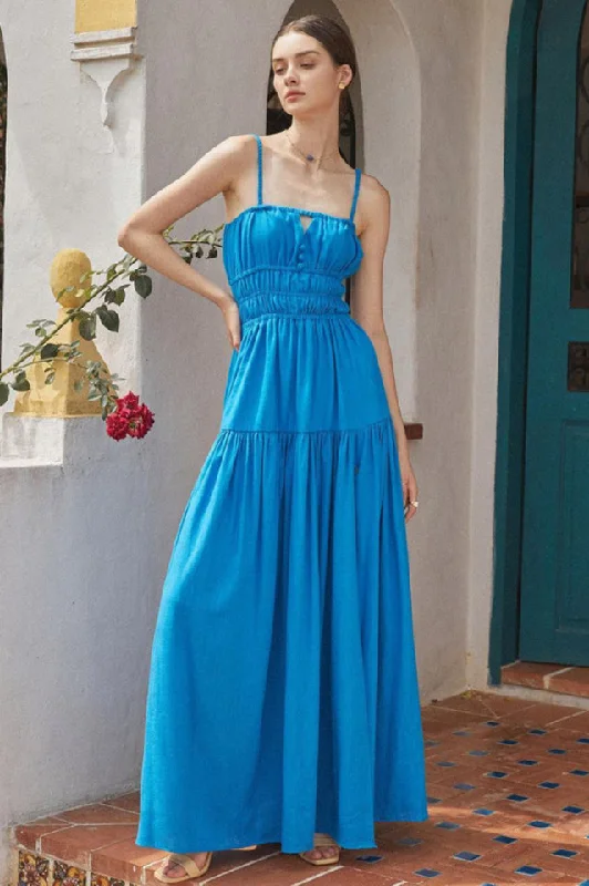 Calla Maxi Dress Elegant Maxi Dress with Pockets