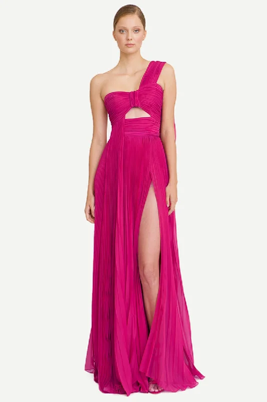 Calliope One-Shoulder Maxi Dress Trendy Maxi Dress with Straps