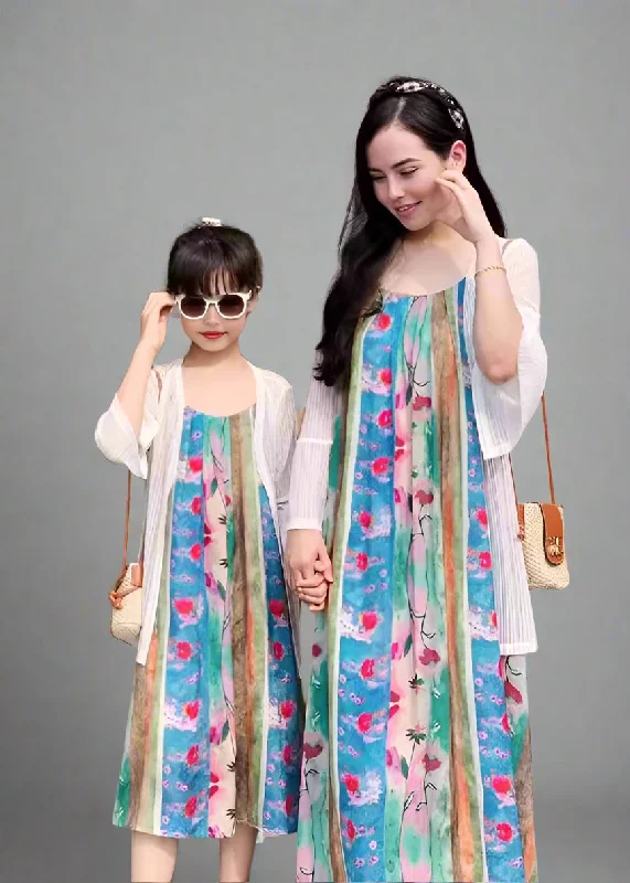 Matching Mommy & Me Colorful Watercolor Maxi Dresses – Sleeveless Summer Dress Set Chic Off-Shoulder Maxi Dress Matching Mommy & Me Colorful Watercolor Maxi Dresses – Sleeveless Summer Dress Set Chic Off-Shoulder Maxi Dress