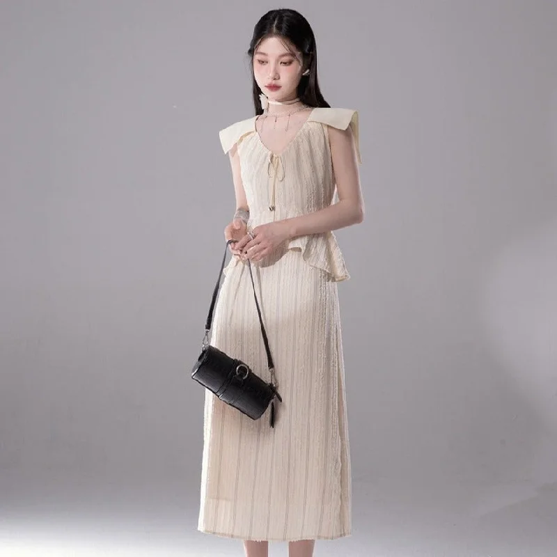 Angelic Whisper Maxi Dress Trendy Fit-and-Flare Maxi Dress
