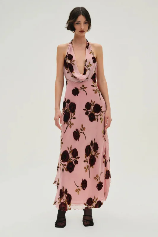 For Love & Lemons | Roses Maxi Dress Fashionable Faux Wrap Maxi Dress