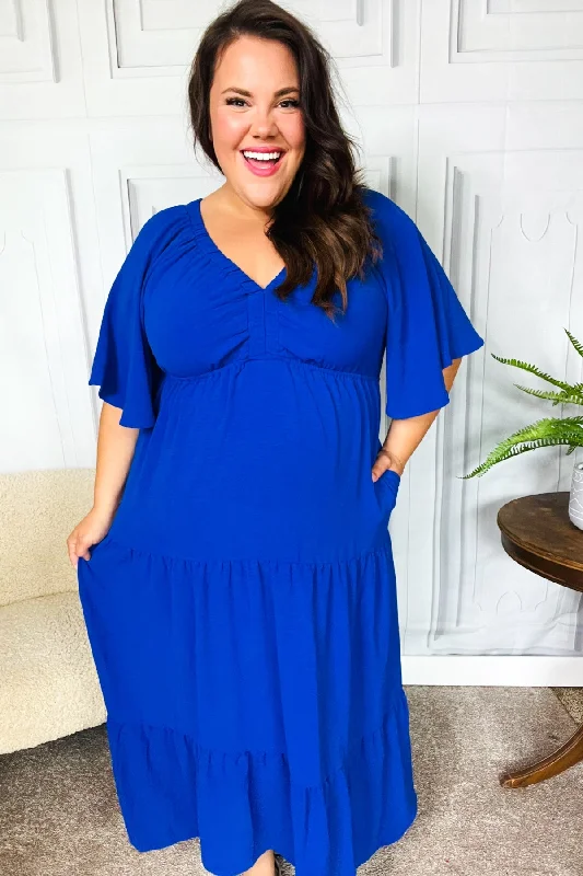 Live For Today Royal Blue Elastic V Neck Tiered Maxi Dress Classic Strapless Maxi Dress Live For Today Royal Blue Elastic V Neck Tiered Maxi Dress Classic Strapless Maxi Dress