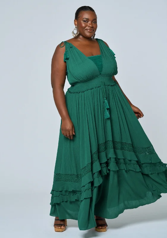 Sunbeam Maxi Dress Fashionable Button-Down Maxi Dress