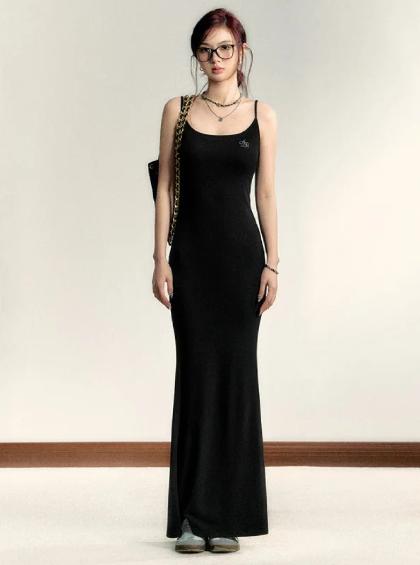 Essential Spaghetti Strap Maxi Dress Trendy Maxi Dress with Bow