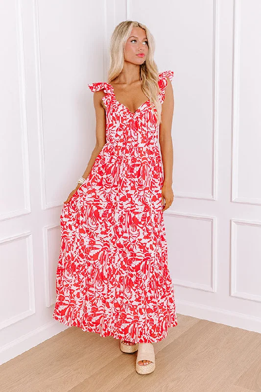 Tucson Botanical Gardens Maxi Dress Elegant Wraparound Maxi Dress