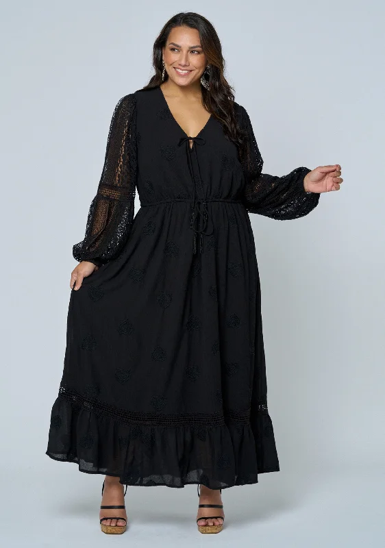 Whispering Winds Maxi Dress Comfortable Bohemian Maxi Dress