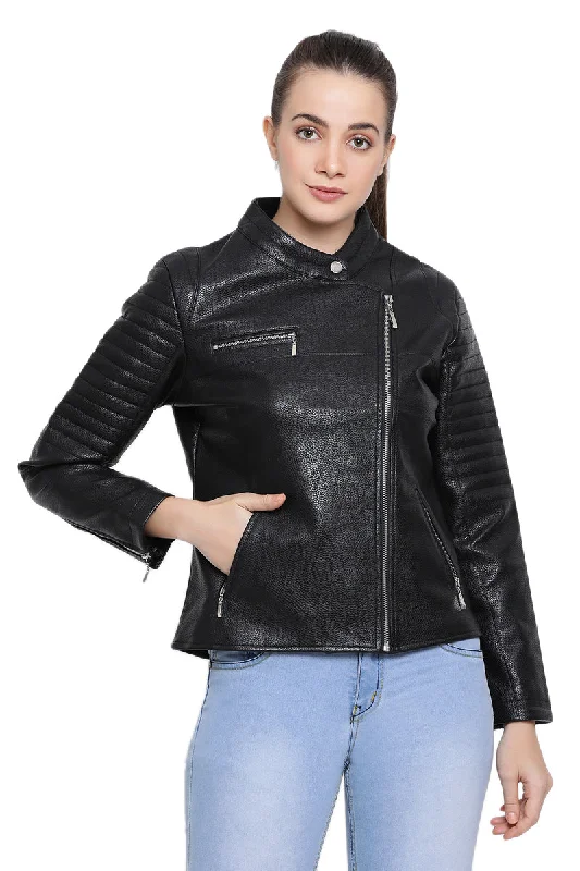 Black Wandered Biker Jacket Denim Jacket Leather Jacket Suede Jacket