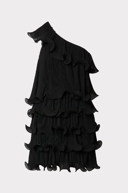 Blakely Tiered Ruffle Mini Dress Cozy Wraparound Mini Dress