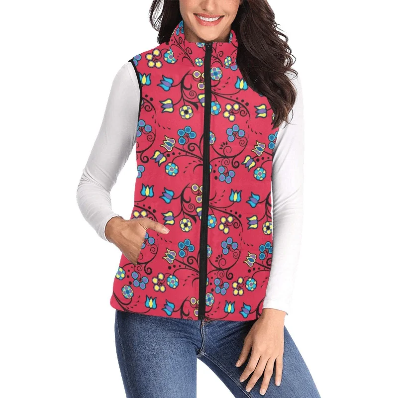 Blue Trio Cardinal Women's Padded Vest Jacket Anorak Shell Jacket Lightweight Jacket