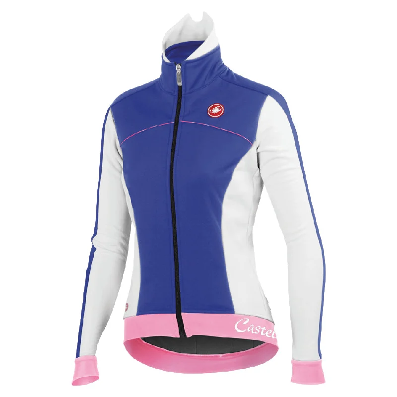 Castelli Womens Viziata Winter Jacket - Blue Mesh Jacket Canvas Jacket Denim Jacket