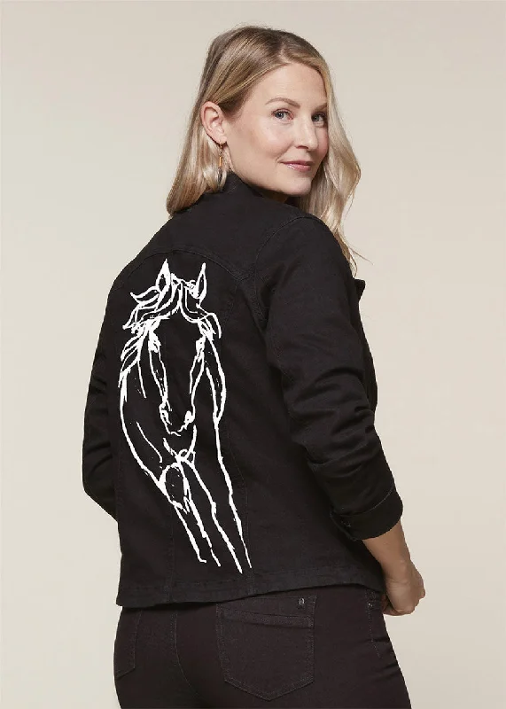 In Motion Jacket - Animals to Wear Notch Collar Peter Pan Collar Cowl Neck