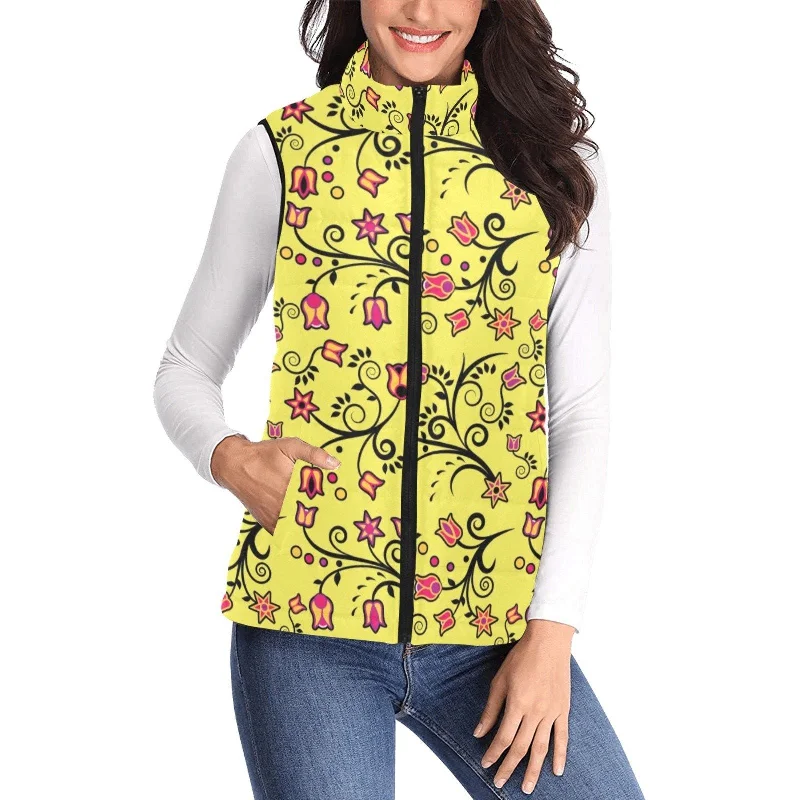 Key Lime Star Women's Padded Vest Jacket Cotton Jacket Linen Jacket Terry Jacket