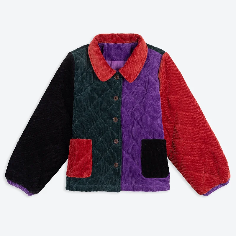 Lowie Corduroy Colourblock Jacket Print Jacket Jacquard Jacket Patchwork Jacket