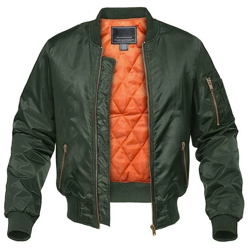 Mastermind Military Bomber Jacket Notch Collar Peter Pan Collar Cowl Neck