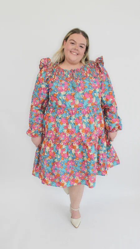 Plus "Follow You Everywhere" Tiered Mini Dress Fashionable Lace Mini Dress