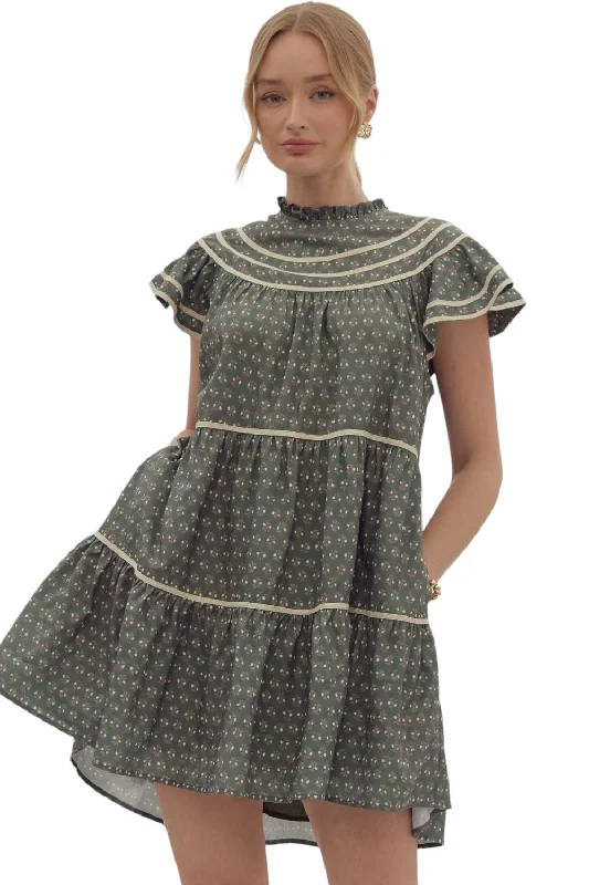 Ratliff Floral Mini Dress Comfortable Smocked Mini Dress