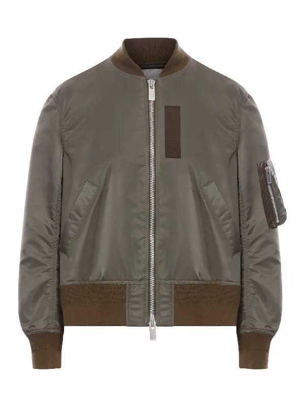 NYLON TWILL JACKET Toggled Jacket Drawstring Jacket Belted Jacket