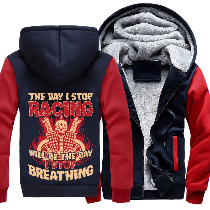 The Day I stop racing Jackets! Faux Fur Fabric Real Fur Fabric Shearling Fabric