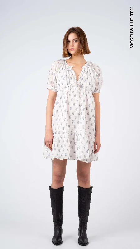 Paisley mini dress Classic Floral Mini Dress