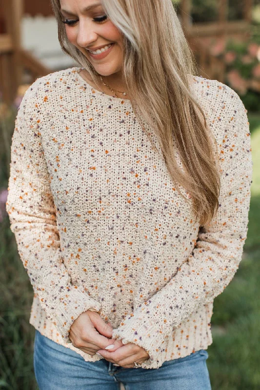 How Forever Feels Confetti Knit Sweater- Oatmeal Front Pockets Side Pockets Patch Pockets How Forever Feels Confetti Knit Sweater- Oatmeal Front Pockets Side Pockets Patch Pockets