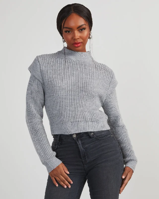 Nonnie Knit Pullover Sweater Glossy Satin Silk