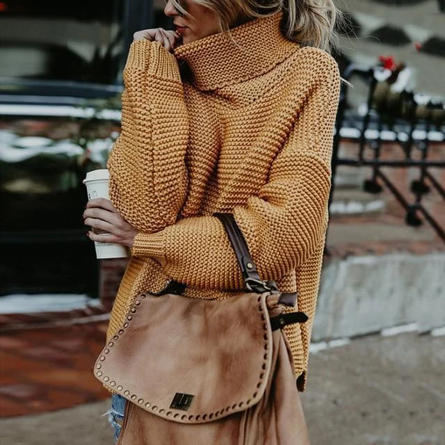 Office Lady Turtleneck Pullover Sweater Transparent Opaque Sheer