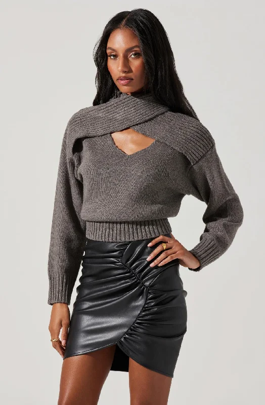 Pearson Bolero Sweater Terry Blend Velvet Blend Canvas Blend
