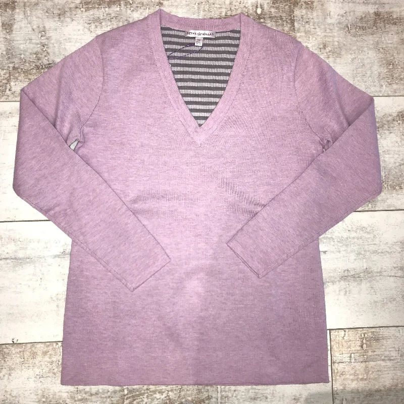 Peter Millar V-Neck Cotton-Poly-Plaited Sweater Fleece Sweater Nylon Polyester