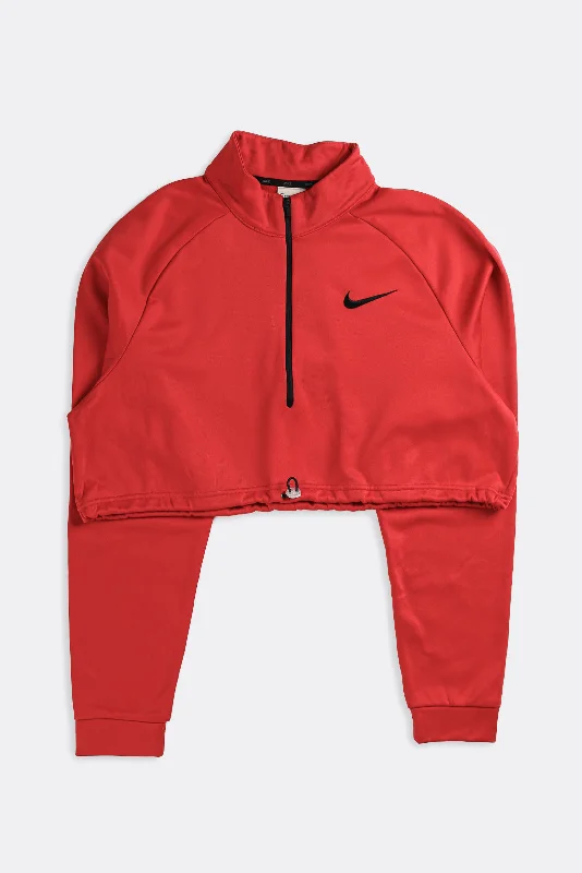Rework Nike Crop Athletic Sweater - XL Stylish Fashionable Trendy