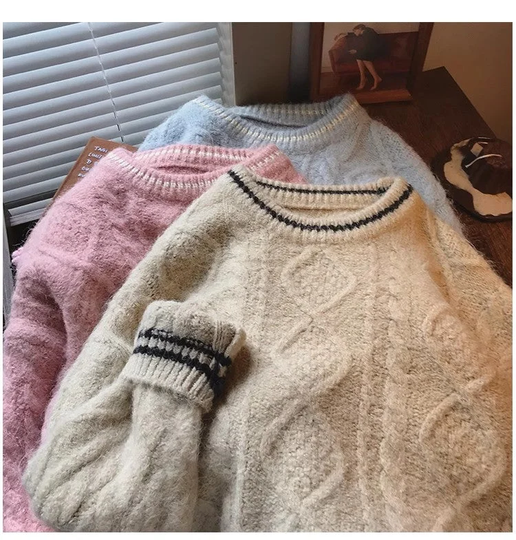 round neck sweater for women new outer wear long-sleeved top S4842 Hooded Sweater Collared Sweater Shawl Collar round neck sweater for women new outer wear long-sleeved top S4842 Hooded Sweater Collared Sweater Shawl Collar