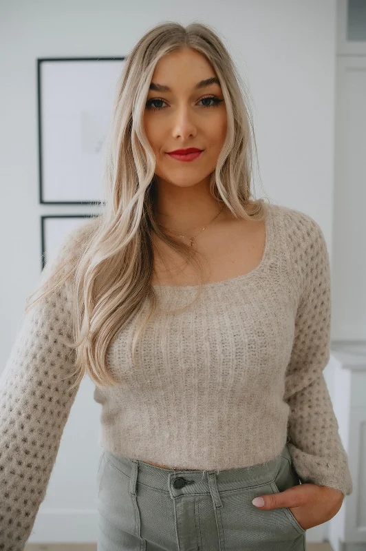 The Elsie Sweater by Saltwater Luxe Satin Blend Silk Blend Wool Blend