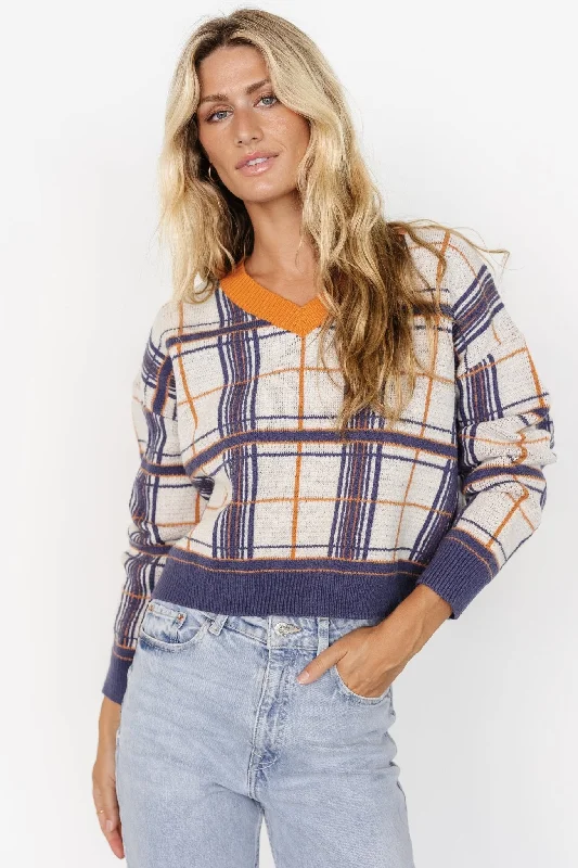 Verbier Sweater | Blue + Orange Terry Terry Cloth Terry Knit