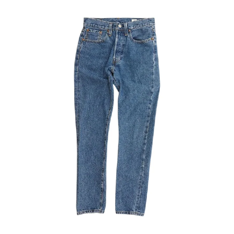 501 Solid Slim Jeans Fashionable Button-Front Jeans