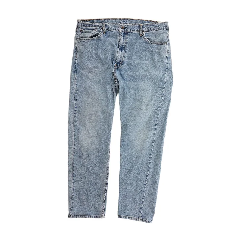 505 Solid Jeans Casual Bootcut Ripped Jeans