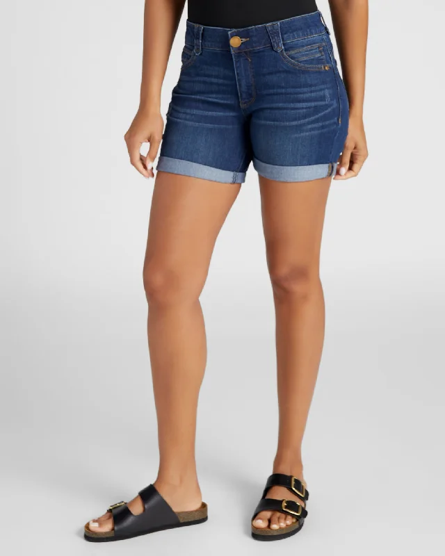 "Ab"solution Cuffed Jean Shorts Cozy Tencel Blend Denim Jeans