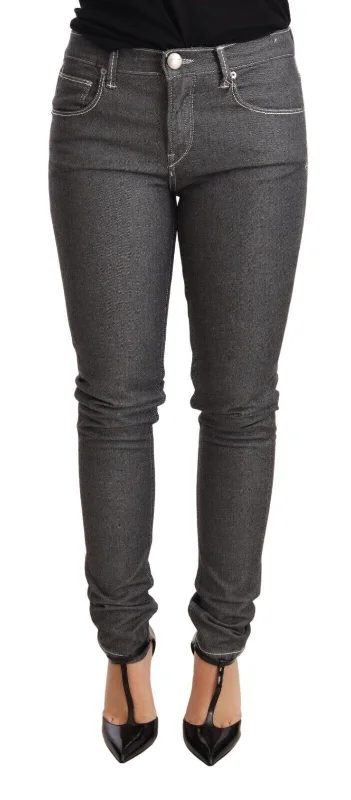 Acht  Low Waist Skinny blue Trouser Women's Jeans Trendy Low-Rise Slim Jeans
