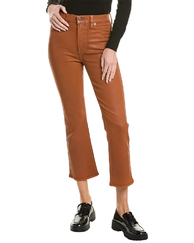7 For All Mankind High-Rise Slim Kick Jean Trendy Wide-Legged High-Waist Jeans