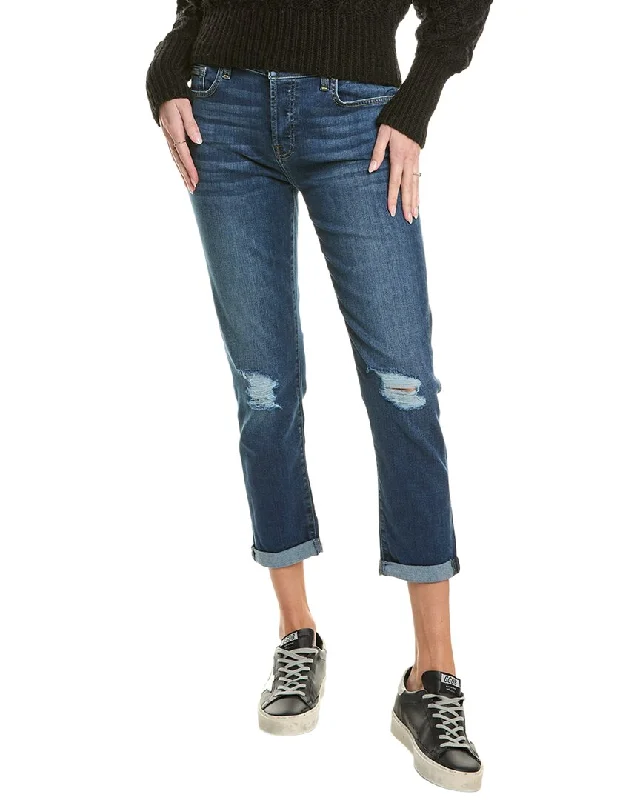 7 For All Mankind Josefina Feminine Boyfriend Jean Comfortable Faded High-Rise Jeans 7 For All Mankind Josefina Feminine Boyfriend Jean Comfortable Faded High-Rise Jeans