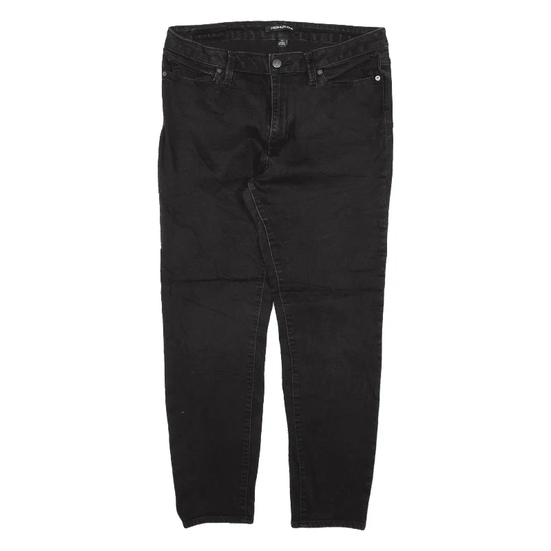 CALVIN KLEIN Womens Jeans Black Slim Skinny W32 L27 Stylish High-Waisted Denim
