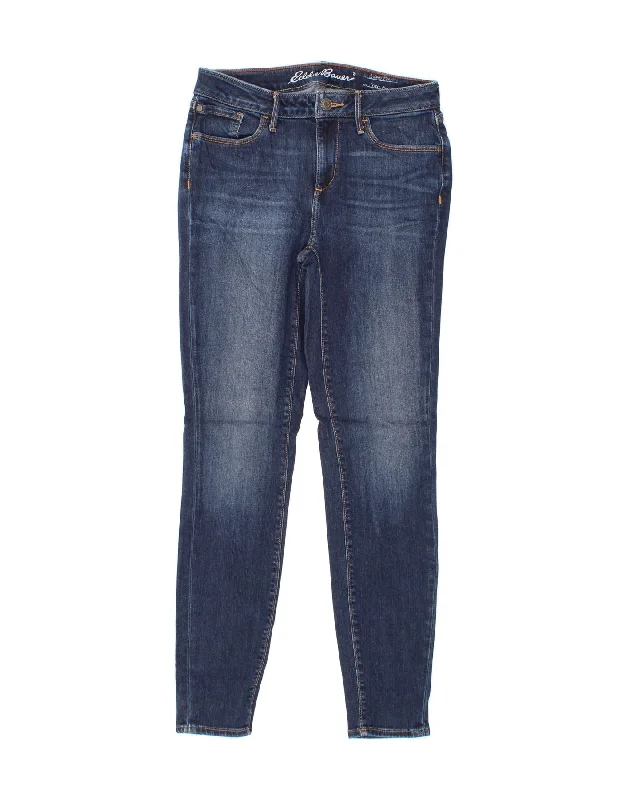 EDDIE BAUER Womens Slightly Curvy Skinny Jeans US 6 Medium W28 L30 Blue Casual Distressed Denim Jeans EDDIE BAUER Womens Slightly Curvy Skinny Jeans US 6 Medium W28 L30 Blue Casual Distressed Denim Jeans