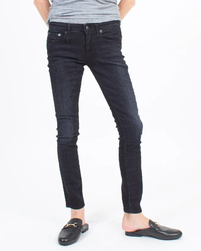 "Kate Skinny" Jeans Comfortable Folded Hem Jeans