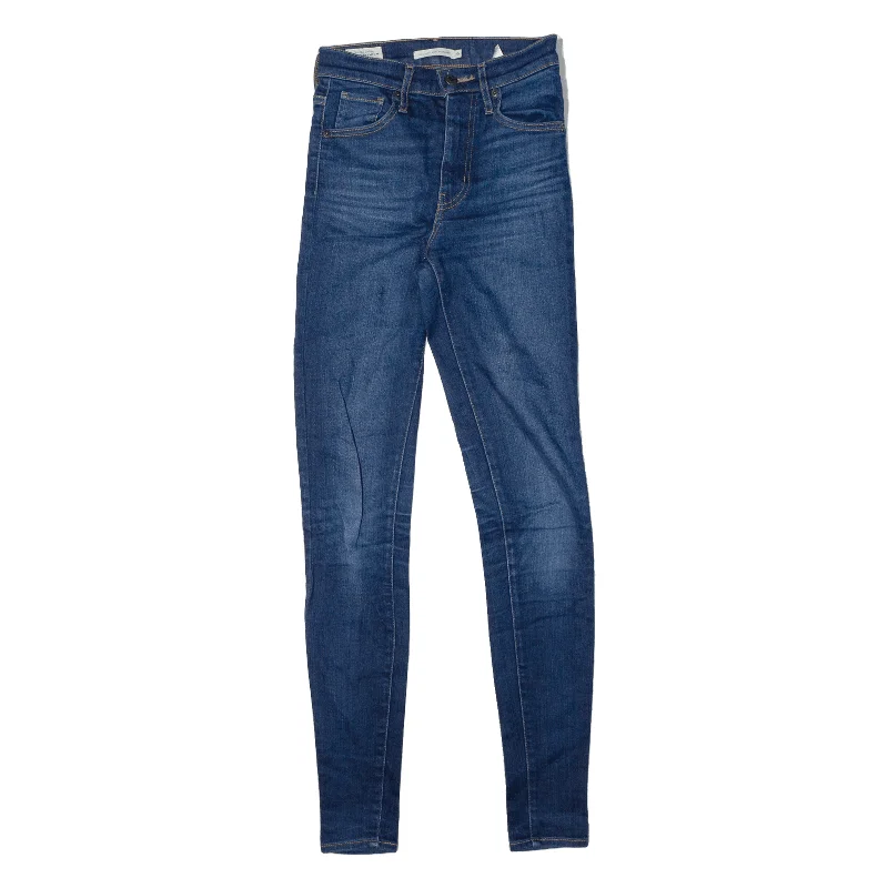 LEVI'S Mile High Womens Jeans Blue Slim Skinny Stone Wash W25 L32 Stylish Stone-Wash Denim Jeans LEVI'S Mile High Womens Jeans Blue Slim Skinny Stone Wash W25 L32 Stylish Stone-Wash Denim Jeans
