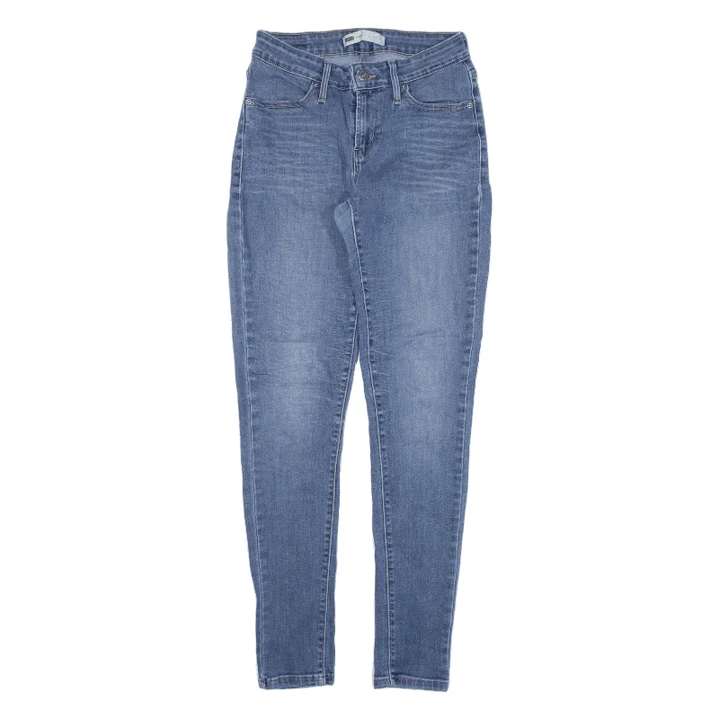 LEVI'S Womens Jeans Blue Slim Jegging W24 L28 Comfortable Straight-Legged Denim