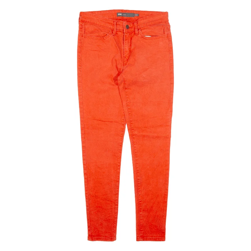 LEVI'S Womens Jeans Red Slim Jegging W28 L27 Trendy Wide-Leg High-Waist Denim