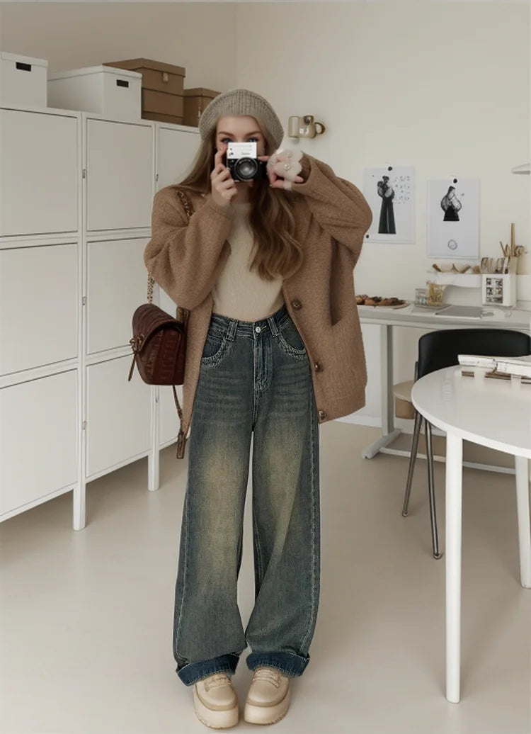 Petite girls XXS Blue Casual Y2k Jeans Vintage Cowboy Pants Haraiuku High Waist Straight Trendy Flared Leg Jeans Petite girls XXS Blue Casual Y2k Jeans Vintage Cowboy Pants Haraiuku High Waist Straight Trendy Flared Leg Jeans